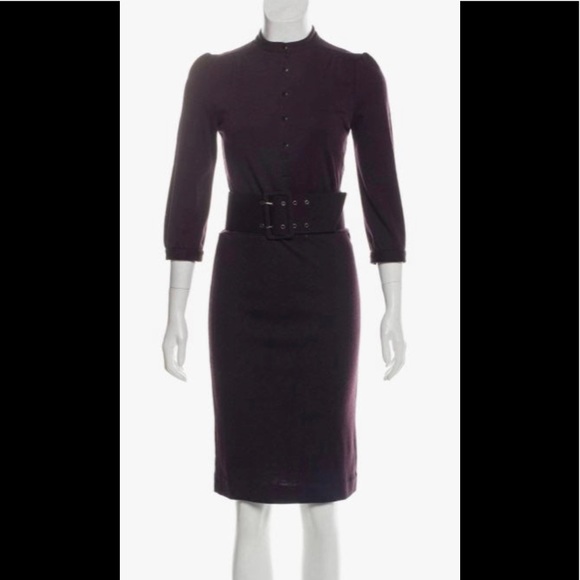 Diane von Furstenberg wool pencil dress. - Picture 1 of 9